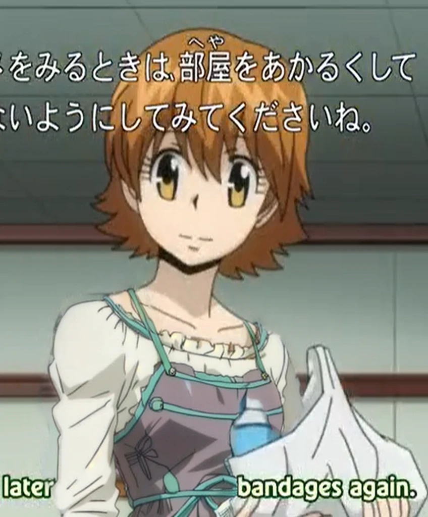 kyoko is beautiful and tall with short anime hair, Pink dress, 