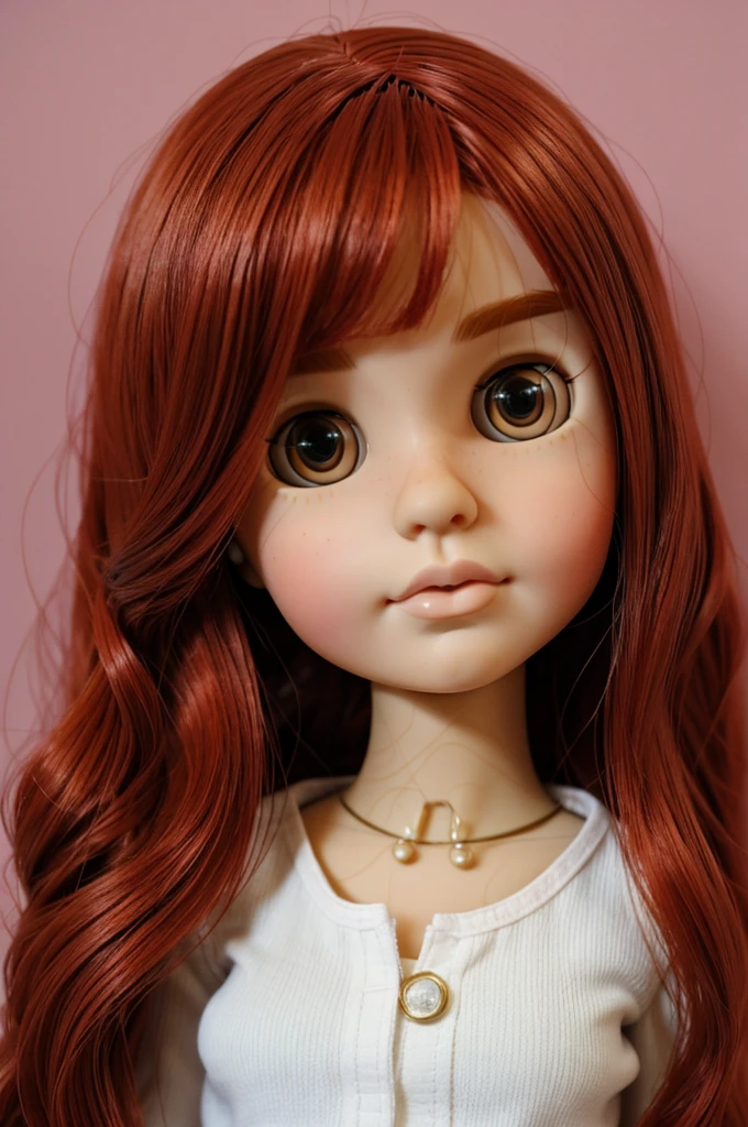 blythe doll redhead without bangs straight