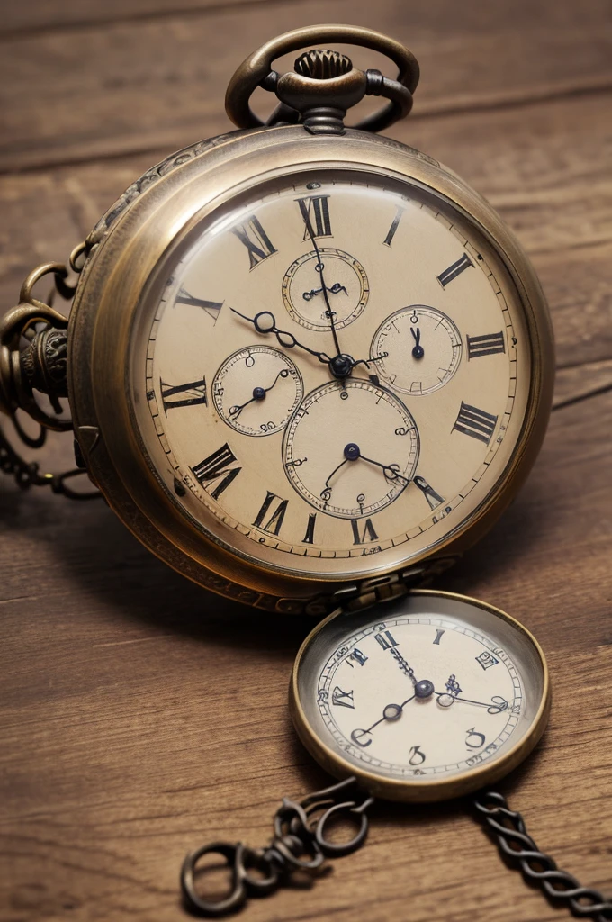 Antique rustic pocket watch