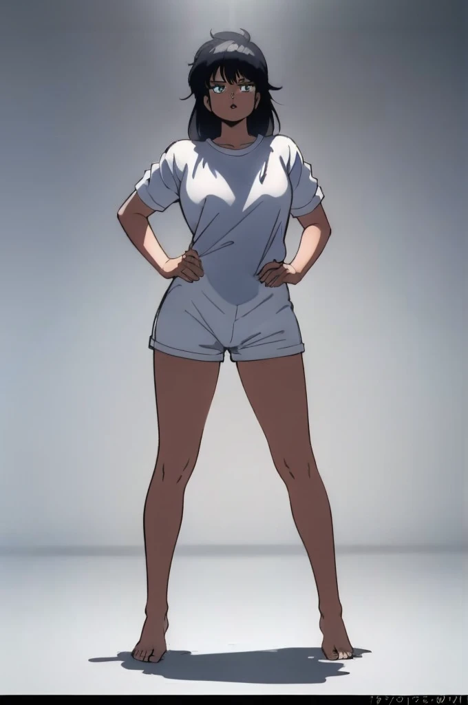 avatarkorra, korra, long hair, black hair, ponytail, dark skin, dark-skinned female, topknot, BREAK , BREAK looking at viewer, BREAK outdoors, BREAK (masterpiece:1.2), best quality, high resolution, unity 8k wallpaper, (illustration:0.8), (beautiful detailed eyes:1.6), extremely detailed face,  , (perfect hands, perfect anatomy), in full growth,the city in the background,(micro skirt,bottom view:1.4),(micro bikini, medium tits,thongs,stockings,cum:1.2),heels, muscular,egs spread