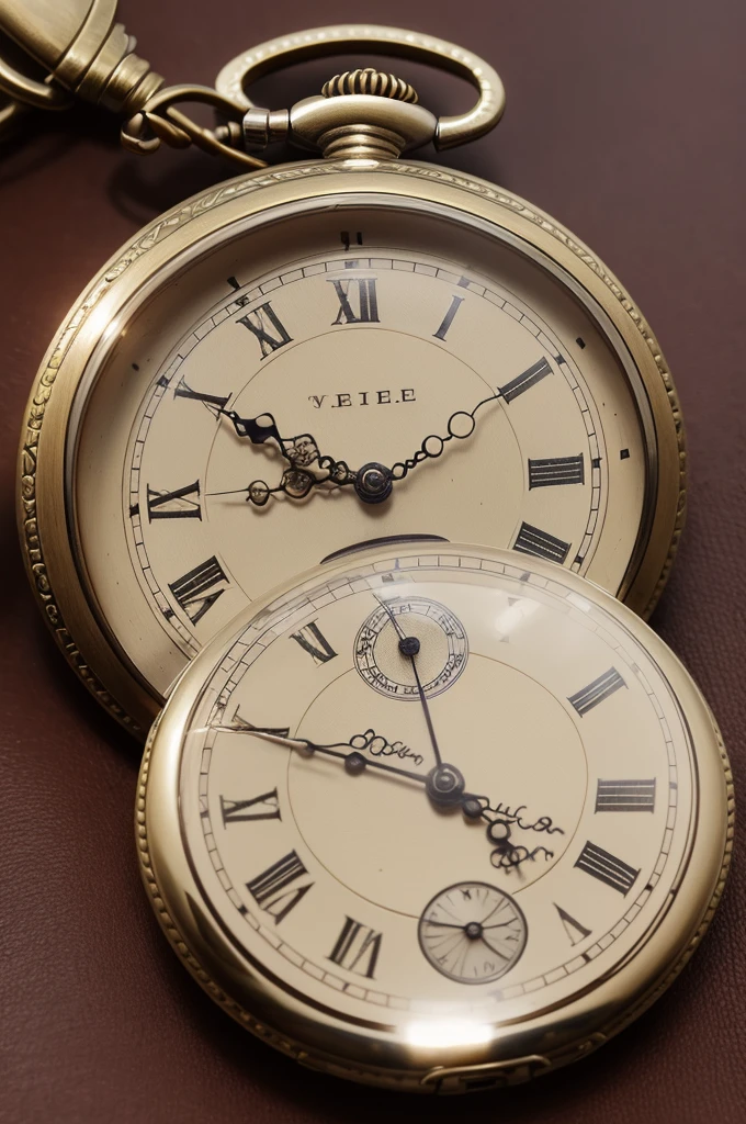 Antique pocket watch with mouth