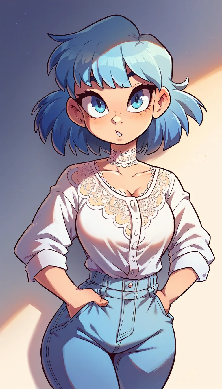 cute girl with blue eyes , short hair , mini skirt, long legs , medium breasts, translucent white shirt,wet see through shirt, pink nipples, perfect lips, perfect hands, shy, at a train station in a small english town , in autumn season
