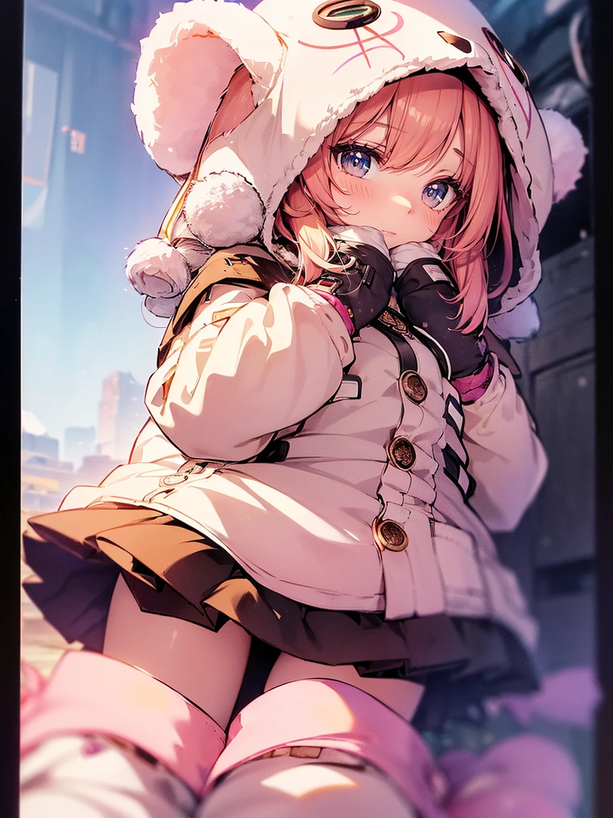 (Plant Kigurumi:1.2), ((Front button, Cute and cozy):1.5), ((Short sleeve, mittens with footprints):1.2), (耳とeyeの付いたフード:1.3), (Nose and mouth:1.3), (Shortsとスリッパ:1.2)(Best image quality),(Hair is pink、Drill Twin、Maid clothes),(Master's Work),(Super detailed),(詳細なeyeの描写:1.0),(Lens flare:1.0),(Movie Posters:1.0),(Tarot Border:1.0),Portraitureは中央に配置されます,(close:1.0),(nagative space:0.8),(Negative space:1.6),(alone),(colorfulに浮かぶ {Wind|Water magic|ink|crystallizations|ice|fire|inflammation|lightning|web|rock|sand|particle|光のfire花|Blood}:1.0),(colorfulなものが多い {Soap bubble|cloud|Thorn|spike|Grapevine|current|spiral|barely|wing|Tattoo|Cube|octahedron}:1.0),(floating {red|green|green|Aqua|purple|yellow|black|white|gray|Pink|orange|lime} {ribbon|Fater|particle|blade|water滴|Snow Flower|soft ball}:1.0),({crystallization|ice|fire|inflammation|Wind|water|Earth|stone|space|musical|Sonic|Vortex} {magic|wing}:1.0), ({Ray Tracing,Shine|Speckled sunlight,light,Caustics|night,Black Theme|mysterious,Creepy|easy going,pastel}:1.2), ({colorful|Sparkling|Multicolor}:1.0),(Beautiful sparkle:1.0),({Leaning forward|Lean back|Tilt to the side|}:1.2),{(smile:1.0)|(False Smile:1.0)|(Stern expression:1.0)},({small|small||lips,eyelash}:1.0),{(Open your mouth:1.0)|(Mouth closed:1.0)|},({eyelash|eye shadow||}),{片eyeを閉じて|||},(),({From below|From above|From the side From the side|From behind|Face-to-face viewer}:1.3),(Hello:1.3),(Tilt your head:1.0),(Dynamic pose:1.1),,({red|green|green|Aqua|purple|yellow|black|white|gray|Pink|orange|lime} {armor|dress|Collared shirt|suit|Costume}:1.0),({formal|army|Techwear|Urban style|casual,casual clothes|Fantasy,Magister|wild,Tribe|sf,Futuristic}),({Checked skirt|Layered skirt|Fluffy dresses|tights|pants|Shorts}),({red|green|green|Aqua|purple|yellow|black|white|gray|Pink|orange|lime} {eye|eye|student}:1.4),,,,{Length jacket|Blazer jacket|Cape|sweater|tie||},{(Floating Cape:1.0),|}({Fox Ears, Fox Girl|吸Blood鬼, Bat Wings|Pointed Ears,(Fairy:0.5)||}:1.1),({Abstract background|city,Skyscraper|forest,garden|city|shrine|cave,underground|Swamp|lake|winter|Alien planets|}:1.4),({indoor,internal|屋outside,outside}:1.1),,({Sitting|flight|Jump|lay|Are standing|Are standing on one leg}:1.1),({Skin of color|white skin|green skin|greenwhiteい肌|By thing|Shiny skin|blackい肌||}:1.1),({Full Body Lesbian|Upper Body|Portraiture|}:1.25),{tooth, 皮のtooth|Tongue Stock|Frowning|lipsを噛む|Thinking|||||}, {虚ろなeye| student in symbol shapes, Heart-shaped student| Slit pupil, + +|||||}, (pink hair, twin tails twin drill, show your forehead, blue eyes, White frilled white headband, slanted eyes, smile, long sideburns, curled bangs, neck ribbon, Forehead, amount),