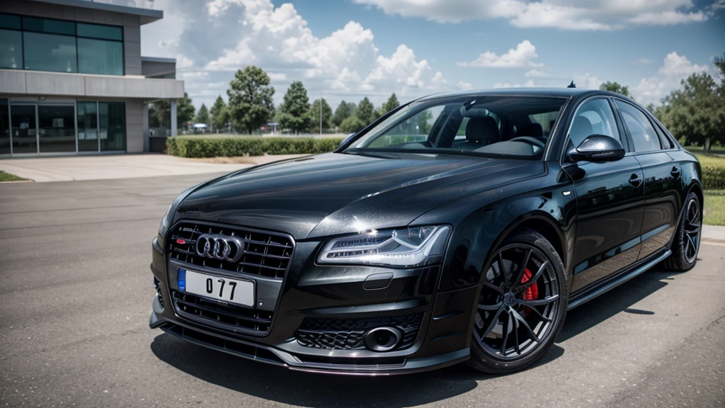 black Audi s8