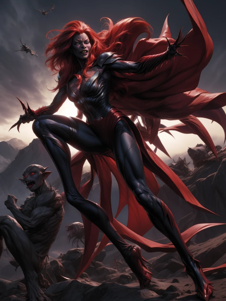 Goblin Queen o the X-men in dynamic pose