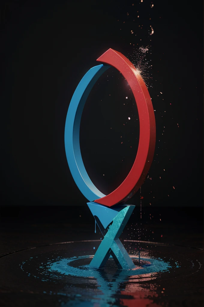 3d rendering of the word "al aqsha" with water splash, /correct spelling, Photoshop water art, red color, purple blue green, dark background, normal, graphic artist, photorealistic, 3d graphics, retro 3d graphics, 3d still design, 3d bold,animation 3d,3d animation
