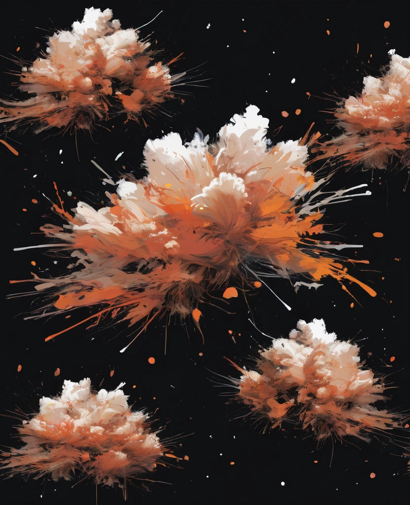 Graffiti, scribble, Comics by Petra Cortright, best quality, masterpiece, brown fluffy small cloud artwork, Representative work, official art, Professional, Ultra intricate detailed, 8k, brown fluffy small cloud art, Black background