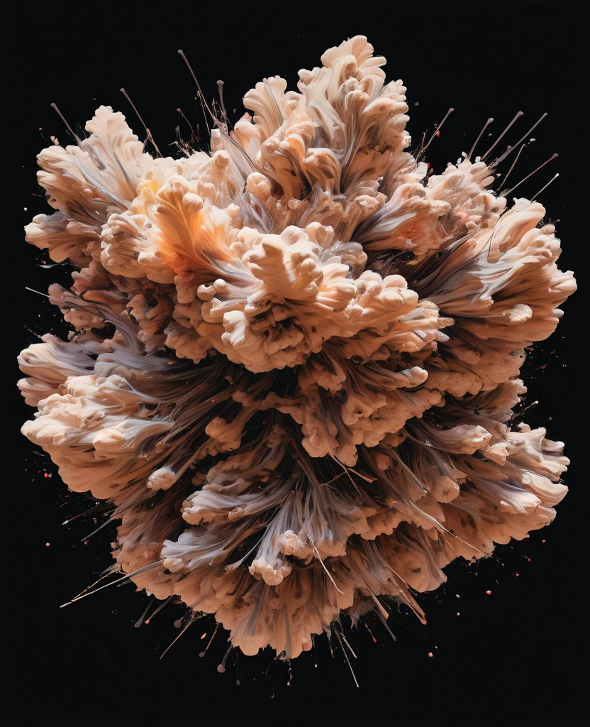 Graffiti, scribble, Comics by Petra Cortright, best quality, masterpiece, brown fluffy small cloud artwork, Representative work, official art, Professional, Ultra intricate detailed, 8k, brown fluffy small cloud art, Black background