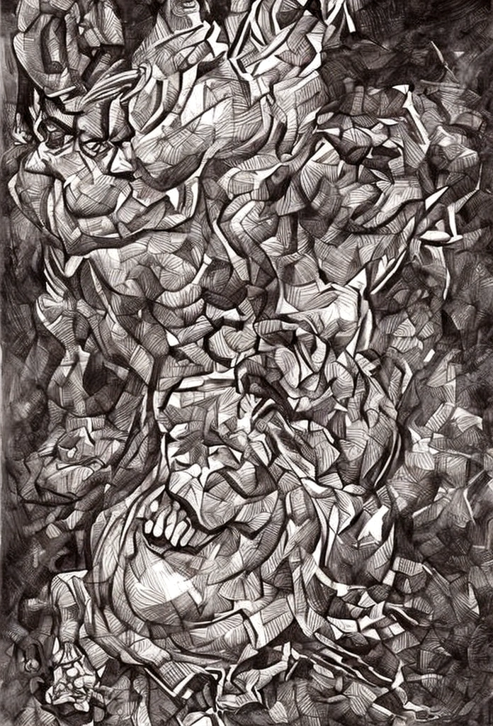 caricature of a man playing soccer