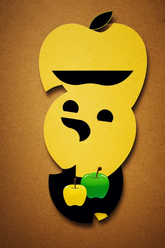 Pacman eating an iPhone apple