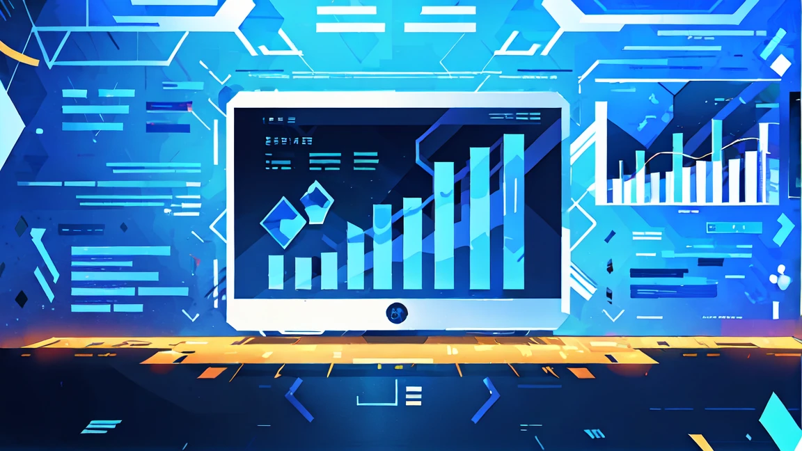 Create a futuristic header image for a website, featuring elements of stock markets, cryptocurrencies, real estate transactions, and financial trends. Include interconnected hexagonal shapes, digital screens, data charts, graphs, and futuristic icons with metallic colors and accents of blue, white, and red. The design should be sleek, high-tech, and modern, with a minimalistic background to highlight the digital components. Dimensions: 1920x400px."