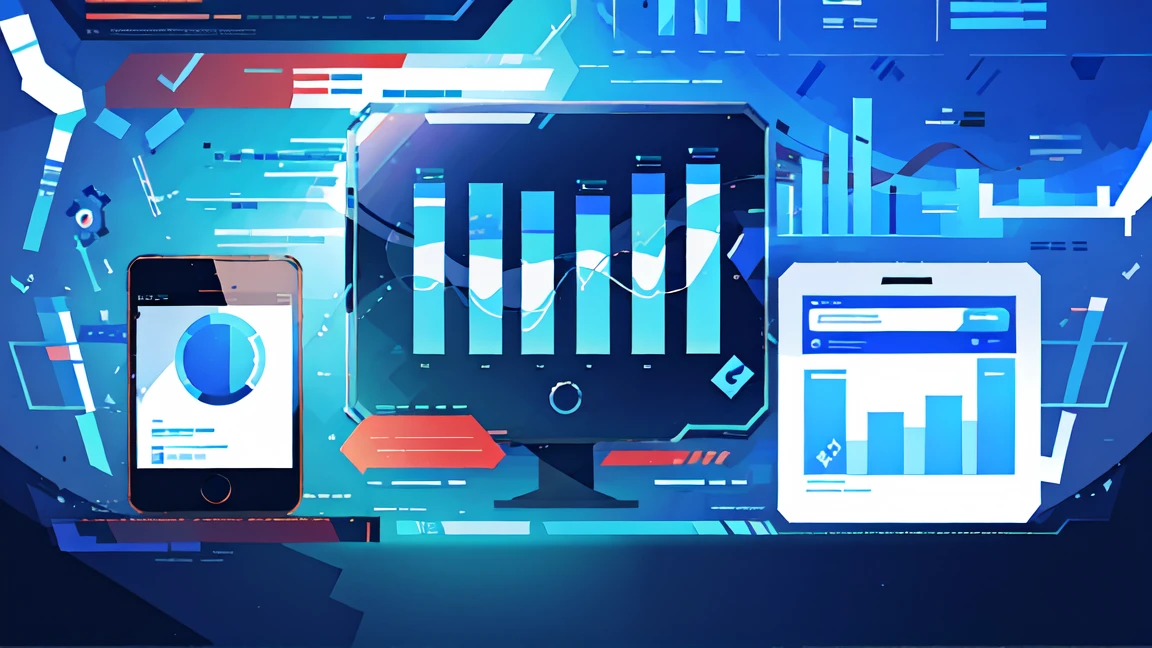 Create a futuristic header image for a website, featuring elements of stock markets, cryptocurrencies, real estate transactions, and financial trends. Include interconnected hexagonal shapes, digital screens, data charts, graphs, and futuristic icons with metallic colors and accents of blue, white, and red. The design should be sleek, high-tech, and modern, with a minimalistic background to highlight the digital components. Dimensions: 1920x400px."