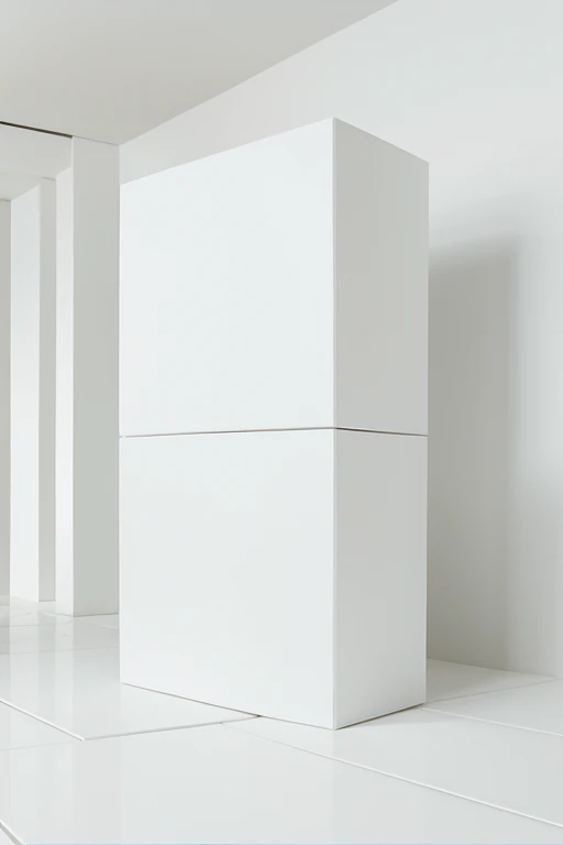 a big blank space. and the blocks are white. everything is white.