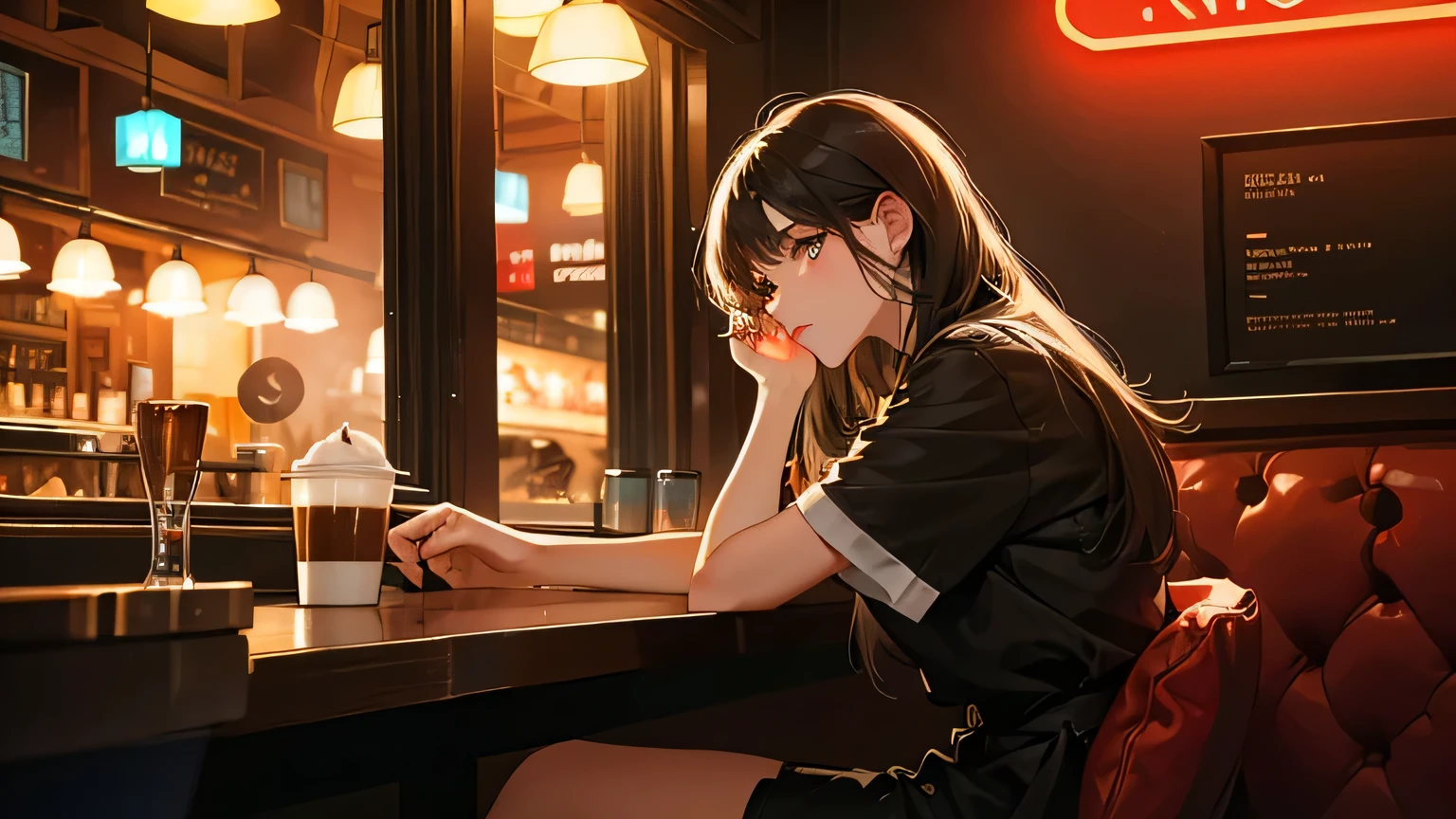 Burnt tea,
Earrings, jewelry, red eyes, shirts, smoking, sleeveless, sleeveless shirts, smoking
<lora:Burnt tea:0.4>