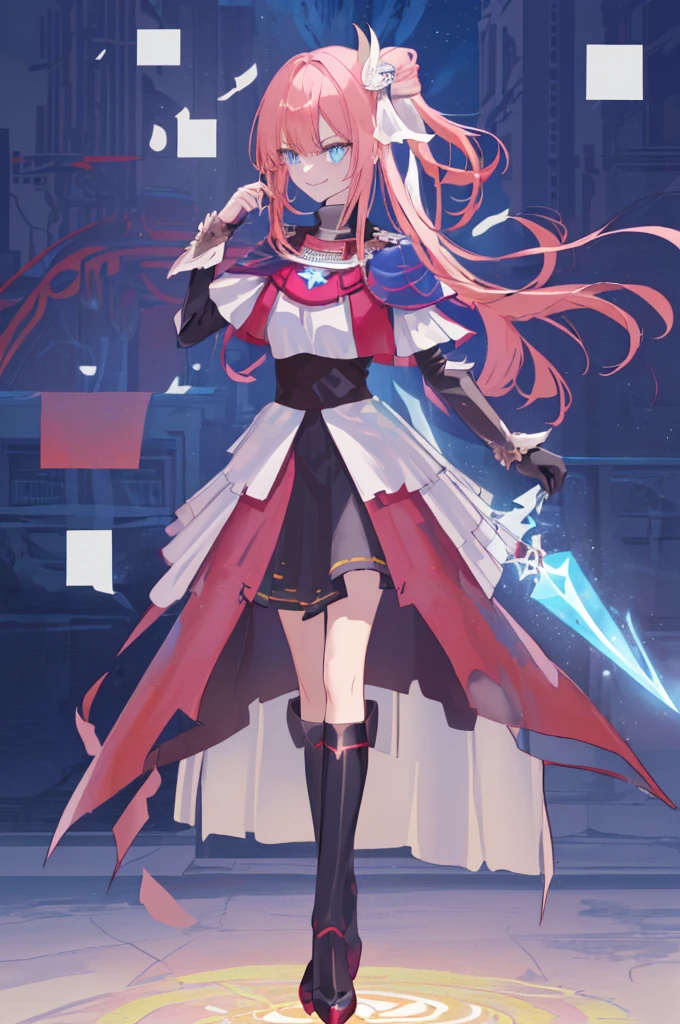 [(conversation room Background:1.4)::5],Original,(Illustration:1.1),(Best Quality),(masutepiece:1.1),(the Extremely Detailed CG Unity 8K Wallpapers:1.1), (Colorful:0.9),(mid-shot:0.95),(very detailed beautiful full body),Dynamic Angle,(Solo:1.2), (girl),(((Adult))), (Detailed beautiful eyes:1.15), (Beautiful face:1.15), (glowing sky blue eyes:1.25////),(jewely eyes),(pink medium hair),(Blunt bangs),(half updo),(Red Star Hairpin),(+perfect hand+:1.21),(Draw an illustration of a fantasy girl),(Religious),(Wearing fantasy knight clothes),(white knight),(Contempt and contempt),Furious,(Beautiful Slender Girl),((Adult)),((furious laugh)),((evil smile)),((full body)),