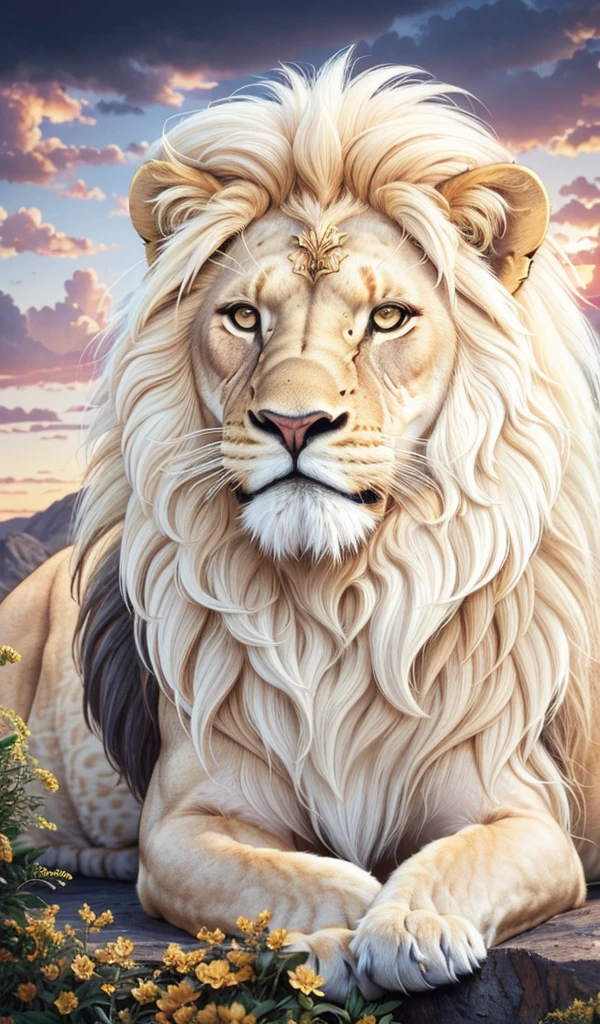 Lion, Divine Lion, Detailed Realistic Lion 16K, Golden Lion, Strong Lion, 16K realistic detailed, Luz solar realista 8K, Detailed realistic solar energy, Luz naturals realista detalhada, Solar Power Screws, ULTRAHD Photorealism, Ultra-realistic detailed colors, Texturas Detalhadas photorrealistics 16K, Contraste naturals 8K, Ultra Detalhado 8K, Nitidez 8K photorrealistic, golden light, black and gold, naturals, Linda, Rendering, photorrealistic, UltraHigh definition, 4K, detailed textures, thunder, detailed shadows, detailed colors, SUNSET, SUNSET, SUNSET, naturals Linda, Great Divine, SUNSET, detailed contrast, realistic contrast, high resolution, detailed colors, fire, villany, divine creature, 8K Realista Detalhado, 16K, 8K, High definition, detailed contrast, realistic contrast, high resolution, detailed colors, fire, villany, divine creature, 8K, realistic detailed, posh,