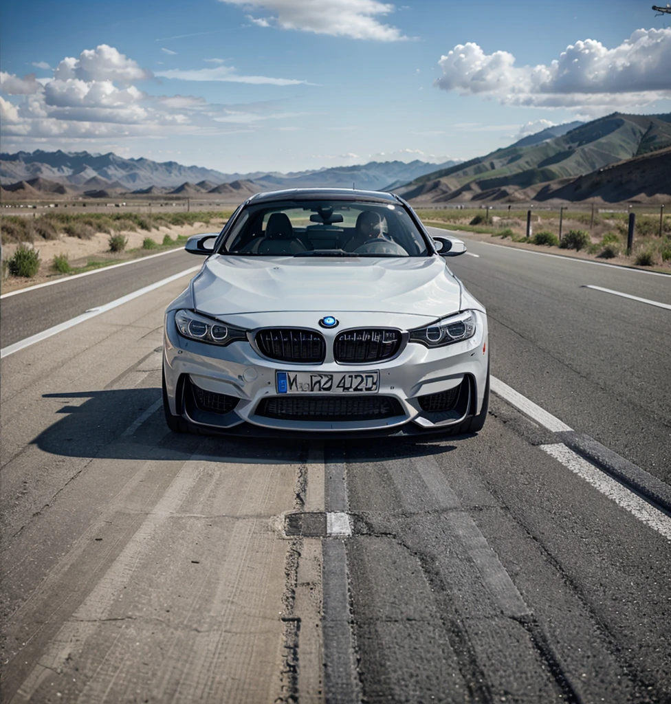 BMW M3 2016 White from the front