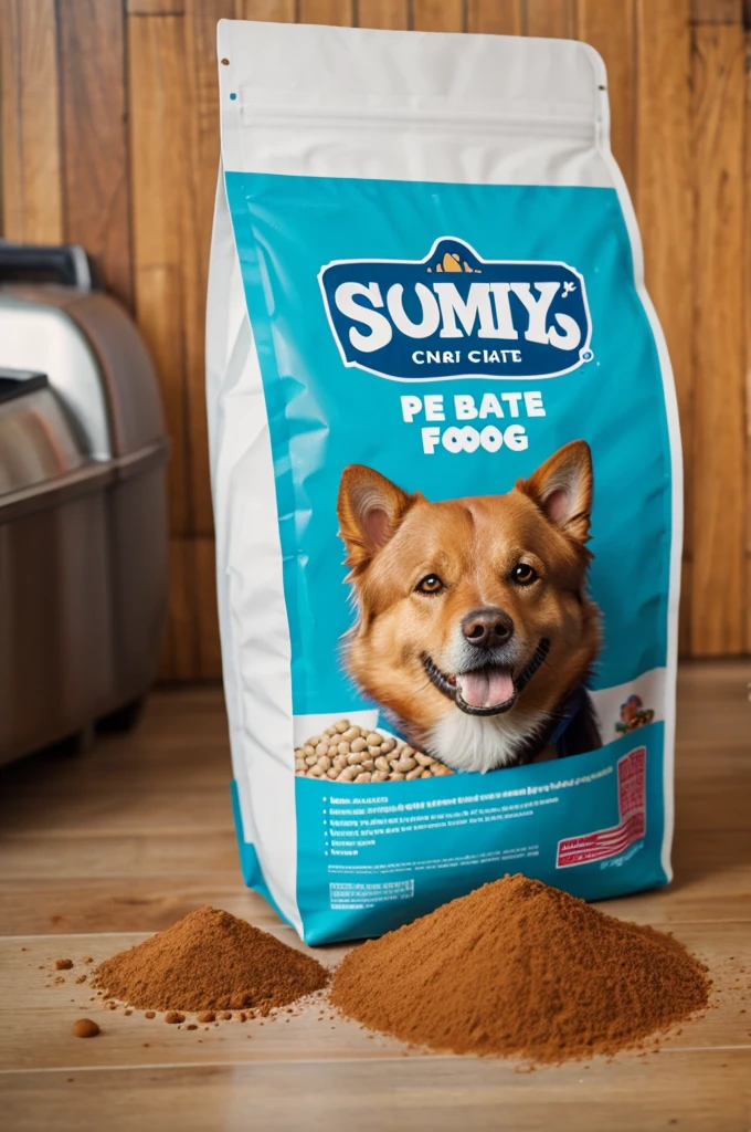 Create a bag of dog food named “Gumy's”