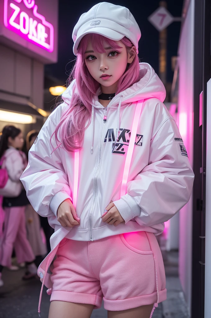NOME DZ7FASHION EM NEON LED
COR PINK E BRANCO FRIO