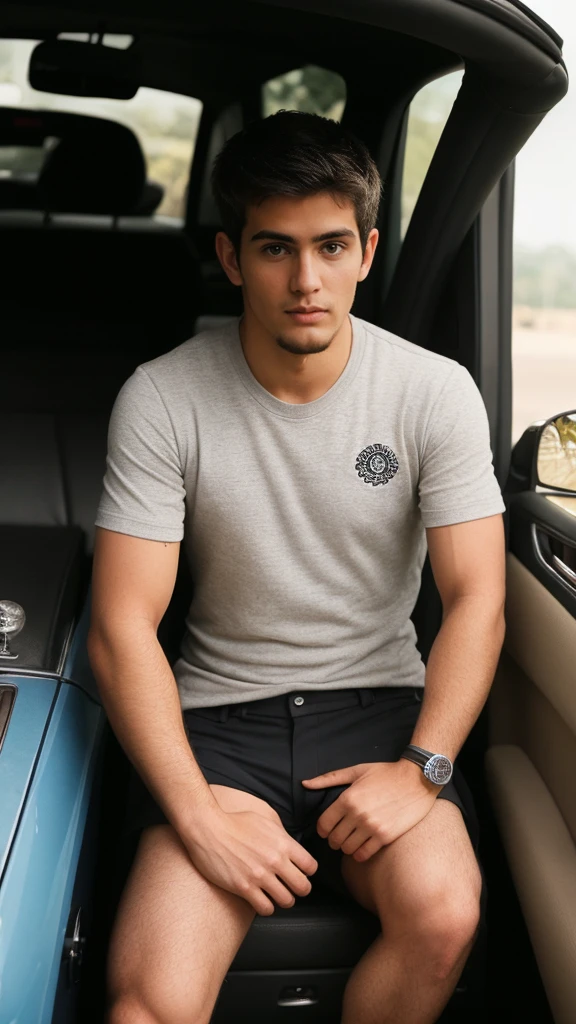 naughty man, 21 years, role model, self, realisitic, with clothese, detailded, automobile
