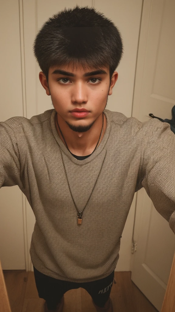 naughty man, 21 years, role model, self, realisitic, with clothese, detailded, Random, Random background, Random clothing, self, Selfie