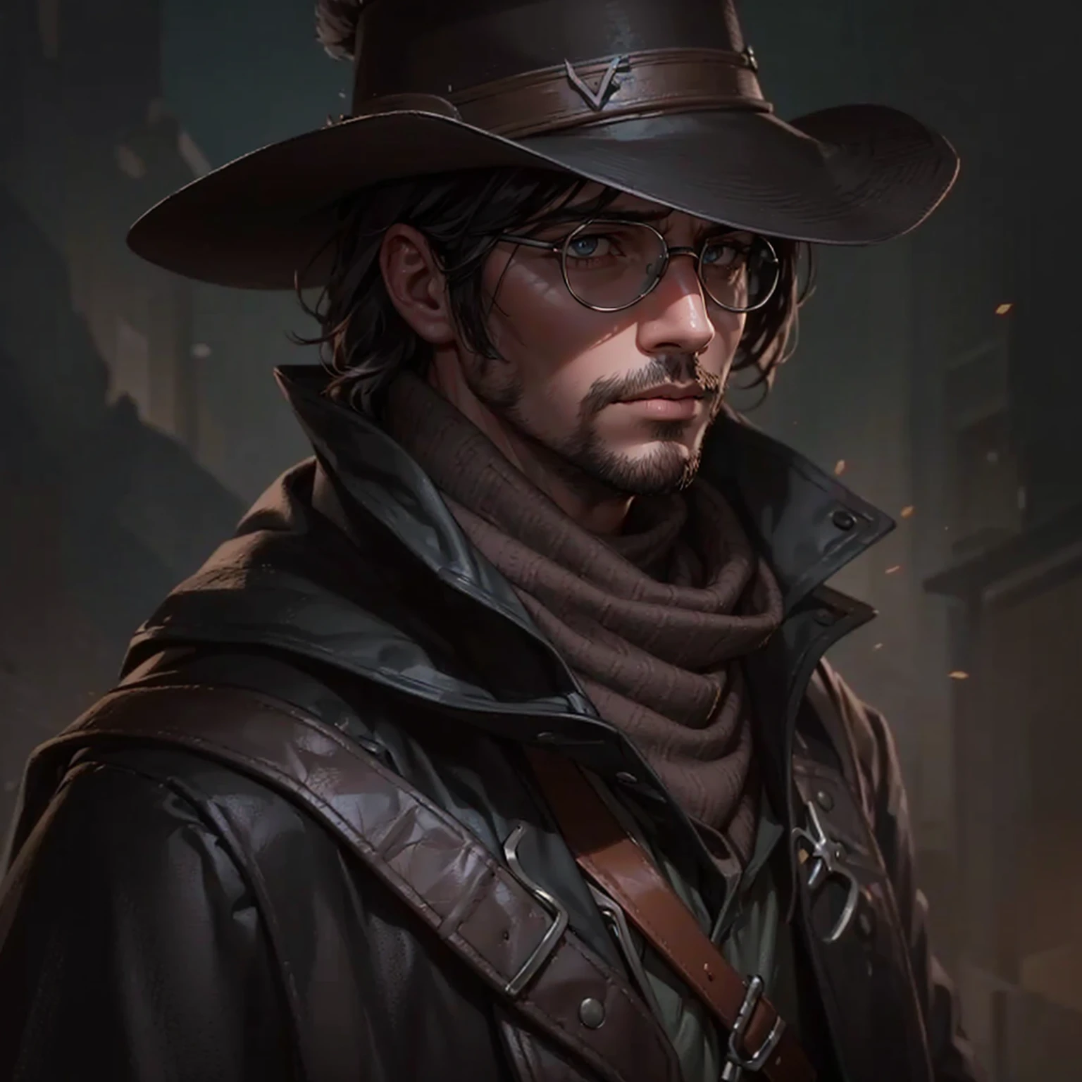 Using as a reference the main trends of Artstation and DeviantArt in digital ART, fancy, portraite. Use as a reference John Marston from Red Dead Redemption 2.
