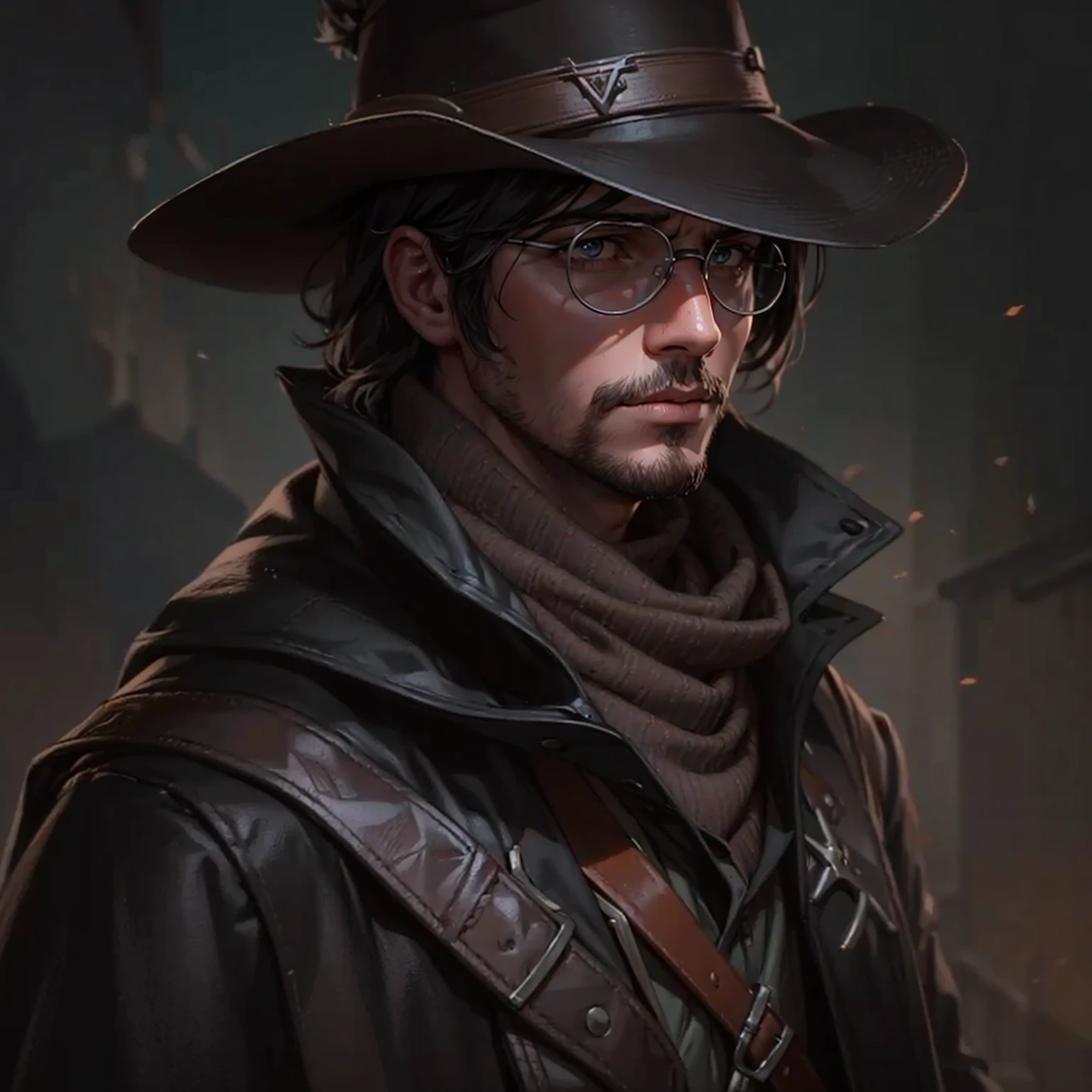 Using as a reference the main trends of Artstation and DeviantArt in digital ART, fancy, portraite. Use as a reference John Marston from Red Dead Redemption 2.