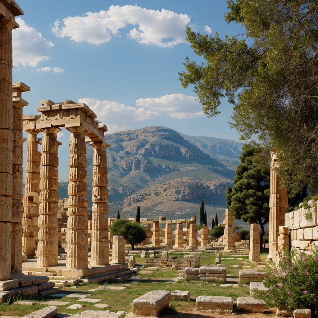 Ancient greek paysage