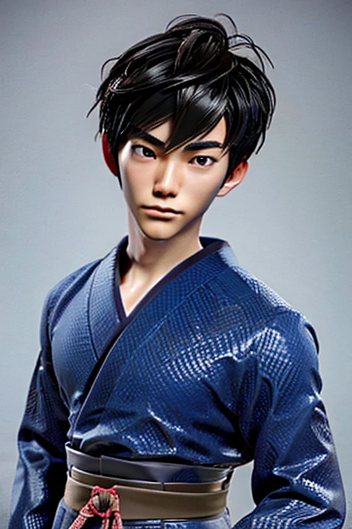 High quality anime semi realism japanese guy bishounen
