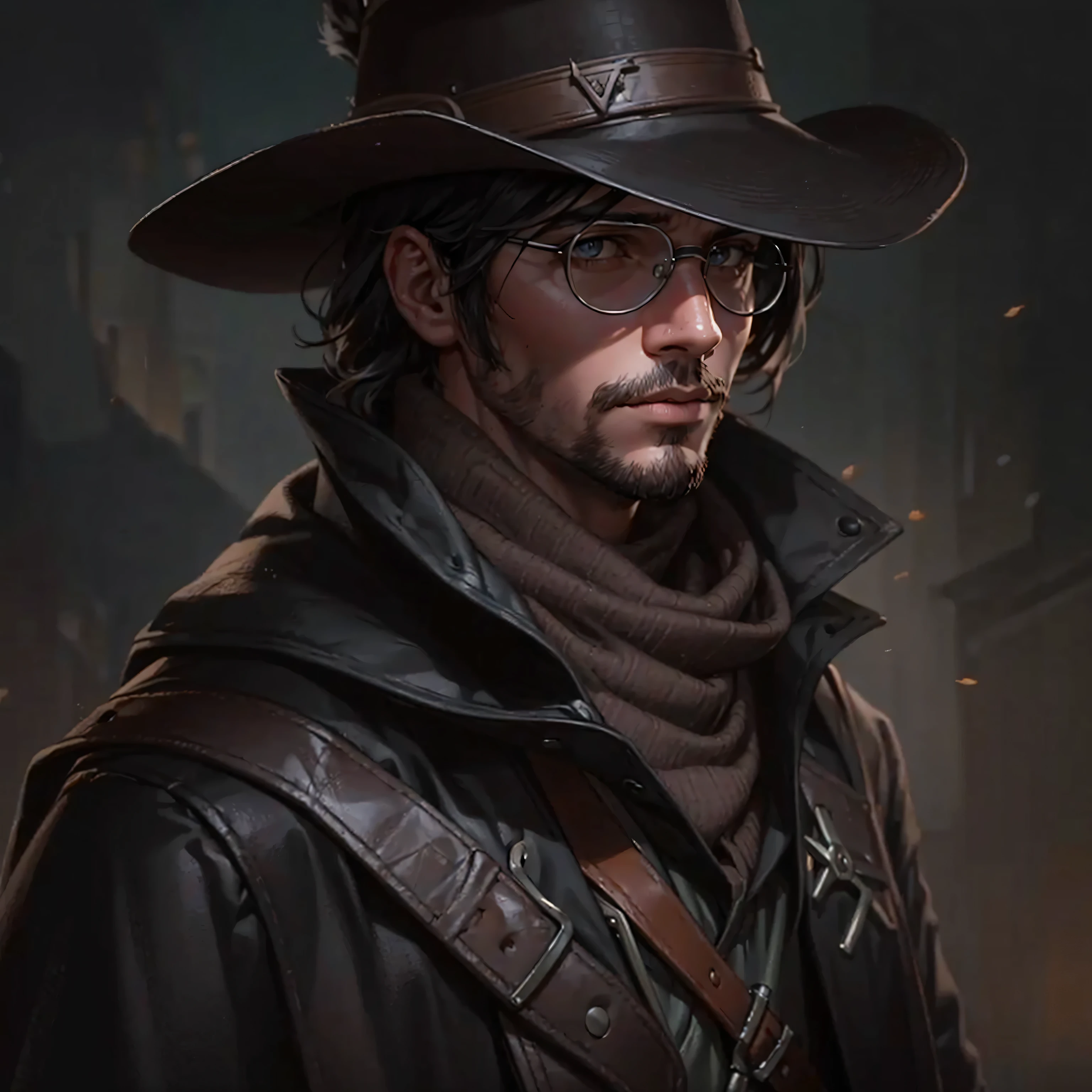 Using as a reference the main trends of Artstation and DeviantArt in digital ART, fancy, portraite. Use as a reference John Marston from Red Dead Redemption 2.
