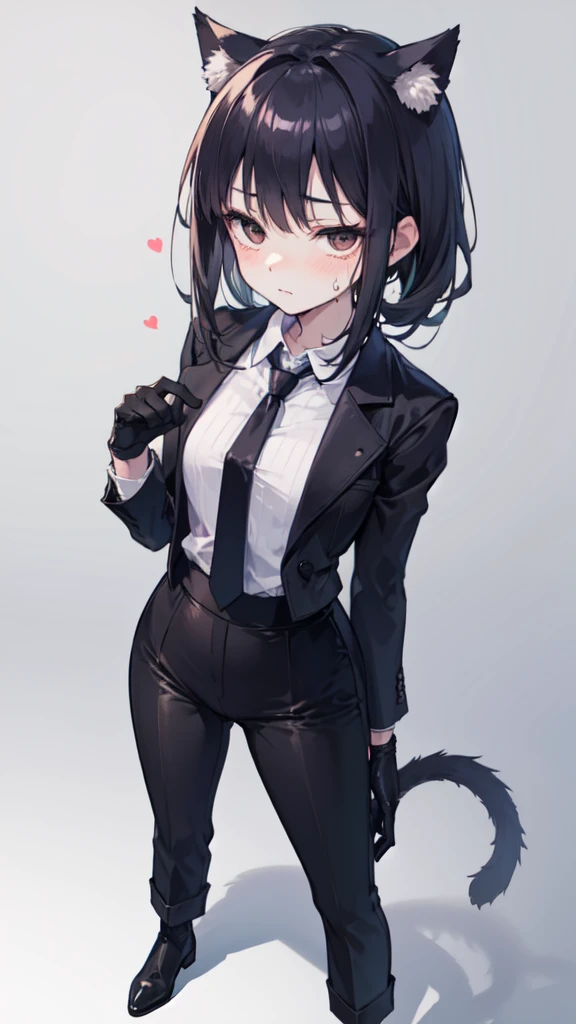 (Obra maestra, mejor calidad, high resolution:1.3),(((Orejas de gato))), ((cabello largo y con flequillo de color negro y (orejas de gato))), (exquisitamente detallado:1.3), (deslumbrantemente bella:1.3), (Intricately designed suit:1.2), dynamic pose, (Entorno vibrante e inmersivo:1.2), (better lighting conditions:1.2), (Rasgos faciales meticulosamente elaborados:1.2), (Ojos expresivos que muestran detalles intrincados:1.3), (Fondo elaborado con detalles cautivadores:1.1), (Lush landscapes and fantasy elements:1.1), (The best representation of Genshin Impact characters:1.1), (Ambient lighting that highlights the beauty of the character:1.2), (Sony A7R IV camera for exceptional quality:1.2), (emparejado con un Sony FE 85 mm f/1.4 lentes GM:1.2), (capturing every detail in the character design:1.1), (Improve immersive atmosphere:1.1), (entregando una imagen de belleza y detalle sin igual:1.1). ,((long hair slightly wavy slightly past the shoulders, black bangs, small black pigtails on the sides, cute cat ears, beautiful thin red eyes,)),