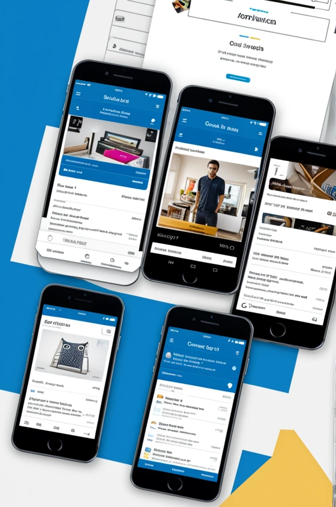Interface of an online shopping app 