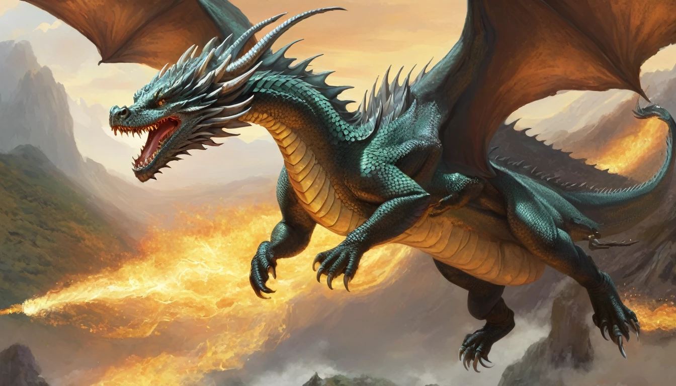 illustration of dragon flaying