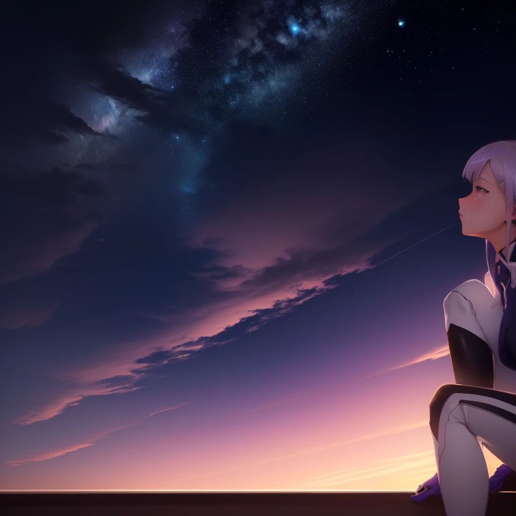 Anime girl sitting on the windowsill looking at the beautiful starry sky, two-dimensional minimalism, best anime 4k konachan wallpapers, 4k comics wallpaper, Anime girl squatting, 2d anime, Anime style 4K, 4K anime wallpaper, anime art wallpaper 8k, anime wallpaper 4k, anime wallpaper 4k, Beautiful anime girl squatting