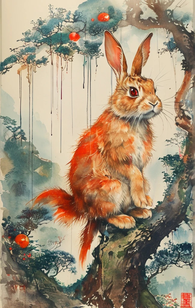 On a bright red campus"YES"Character、Two beautiful rabbit-women, a fun day, an underground expedition, dark and creepy creatures,
, contracts, magic, solemnity,seductive smile,seduction, colorful,
Departure, farewell, joy, anticipation,
sea,,Strong wind blowing, rain,super big carrot-ship,
Artistic, memorable masterpieces, moments in history,
Departure, seeing off, joy, anticipation, working, looking at viewer,
Watercolor:1.3, Delicate, Detail, Masterpiece, (big rabbit-cats:1.3),(saturation:1.2),sharp focus, face focus,