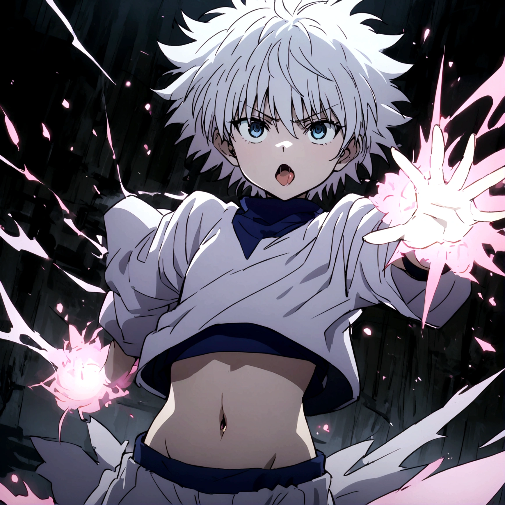 killua ahegao navel 