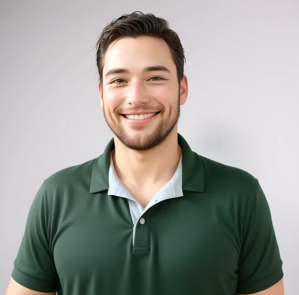 handsome man, Grinning, Disney  style