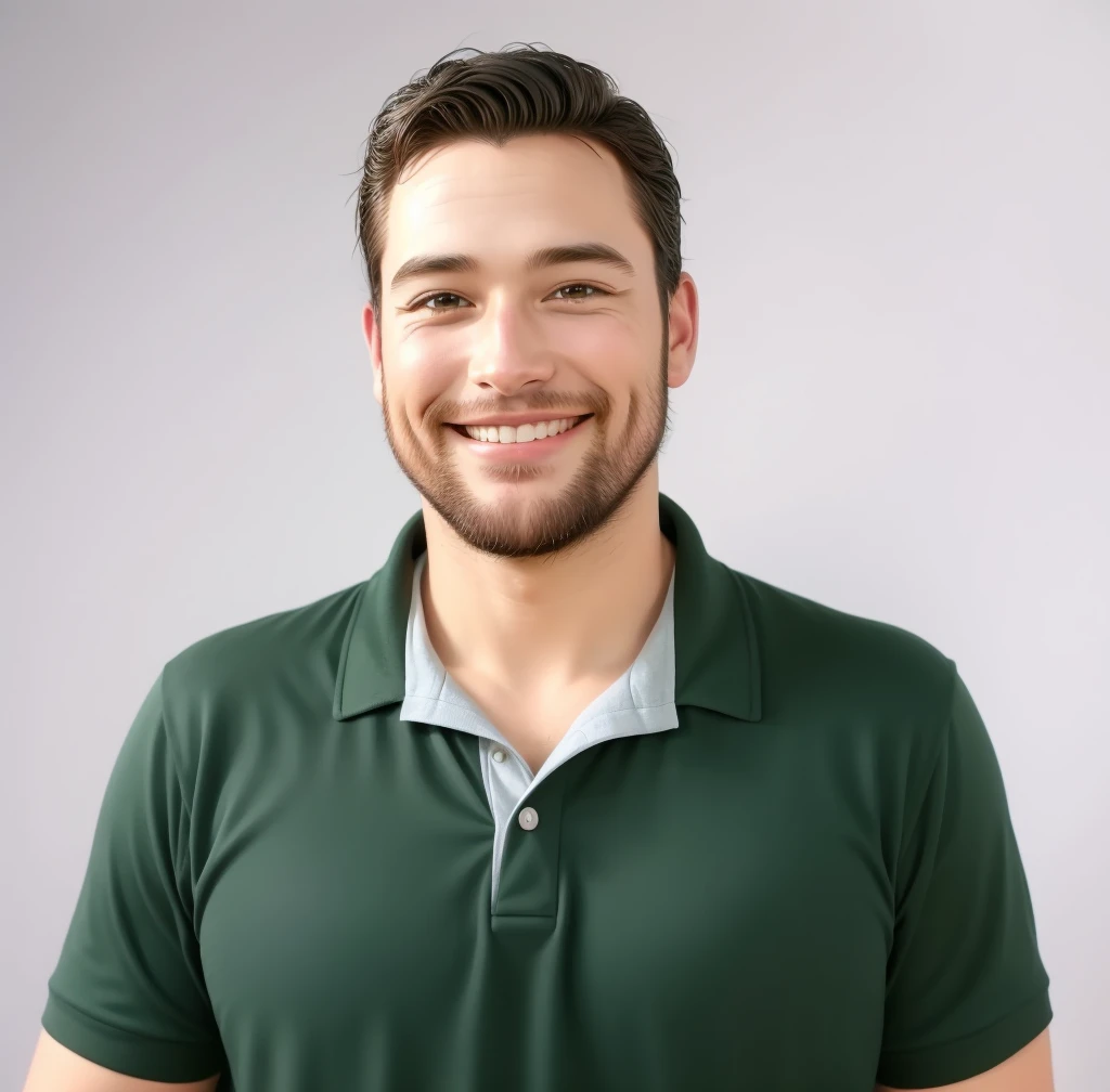 handsome man, Grinning, Disney  style