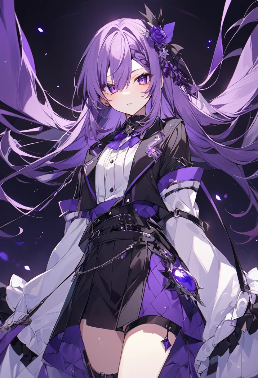 Keito。Purple Eyes。Purple Hair。