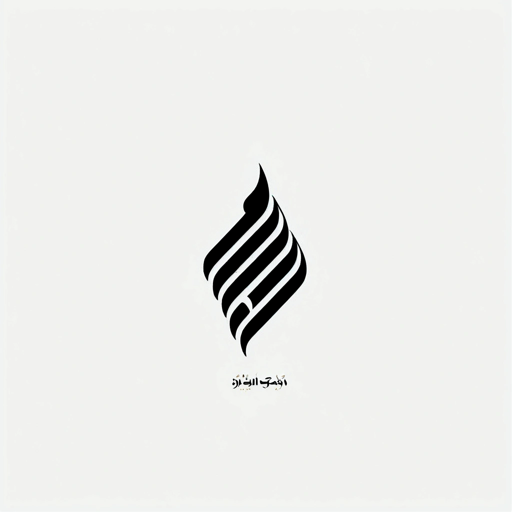 Logo of a Regular Khaf Arabic Font م, Logo Design, arabic design, 