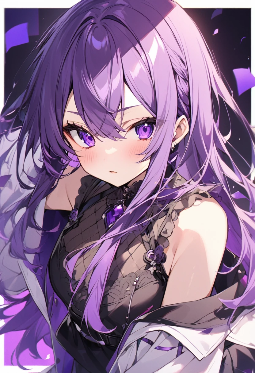 Keito。Purple Eyes。Purple Hair。