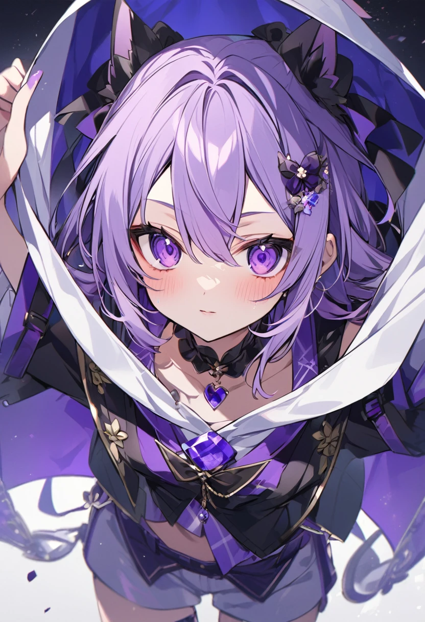 Keito。Purple Eyes。Purple Hair。