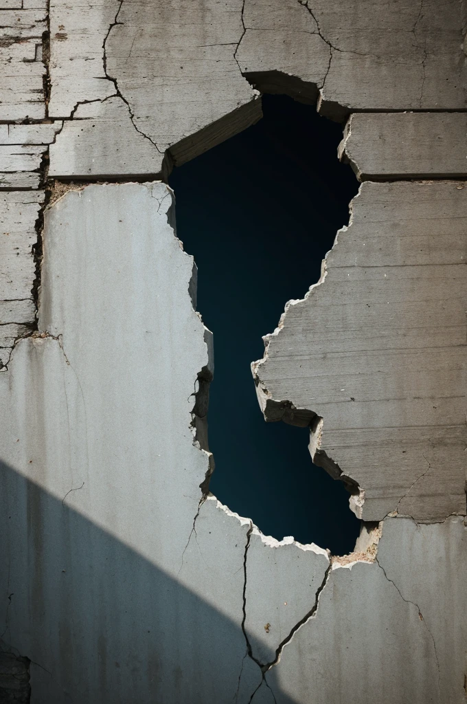 Gaps/cracks in a wall