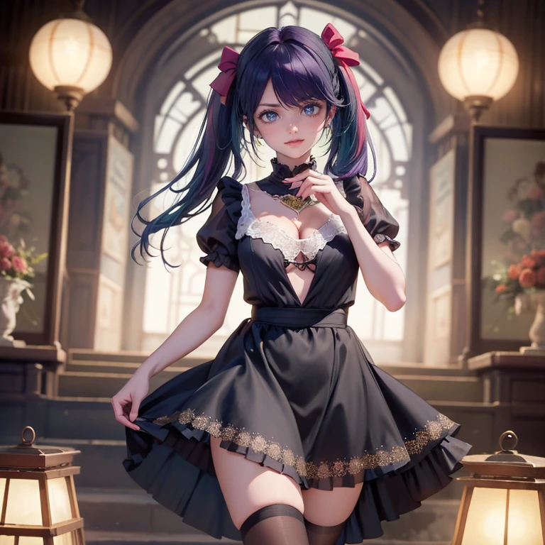 (8K ,Hyper-detailing,Ultra photo realsisim,Best Masterpiece,naturey,Perfect Artwork,Perfect female body),2 cute girls ,came out from the next room,Wear sexy lingerie,Black suspender stockings,Raised sexy,Metamorphosis is exposed ,FULL BODYSHOT