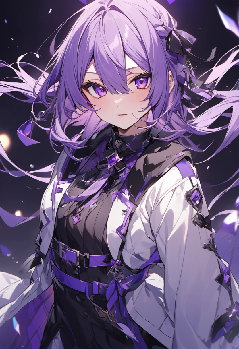 Keito。Purple Eyes。Purple Hair。