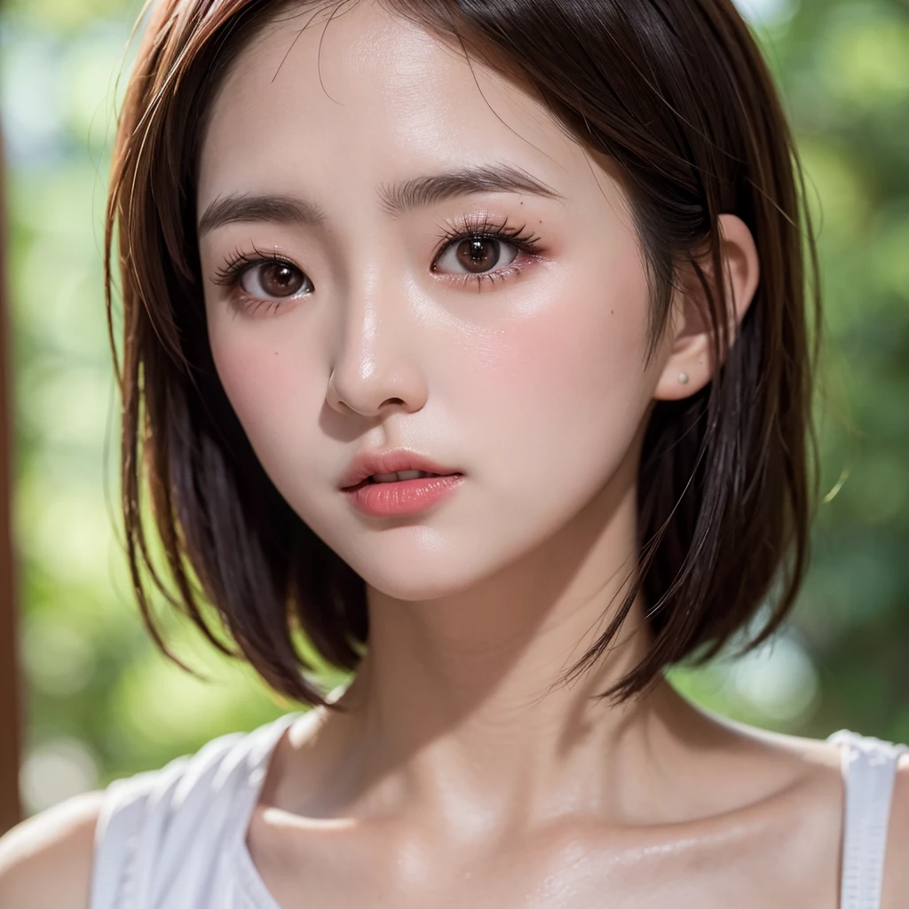 (chiayi:1.5), close up, masterpiece, best quality, raw photo, photorealistic, face, incredibly absurdres, beautiful girl, cute, short hair, depth of field, highres, ultra-detailed, finely detail, extremely detailed, extremely detailed eyes and face, sharp pupils, realistic pupils, sharp focus, ccinematic lighting