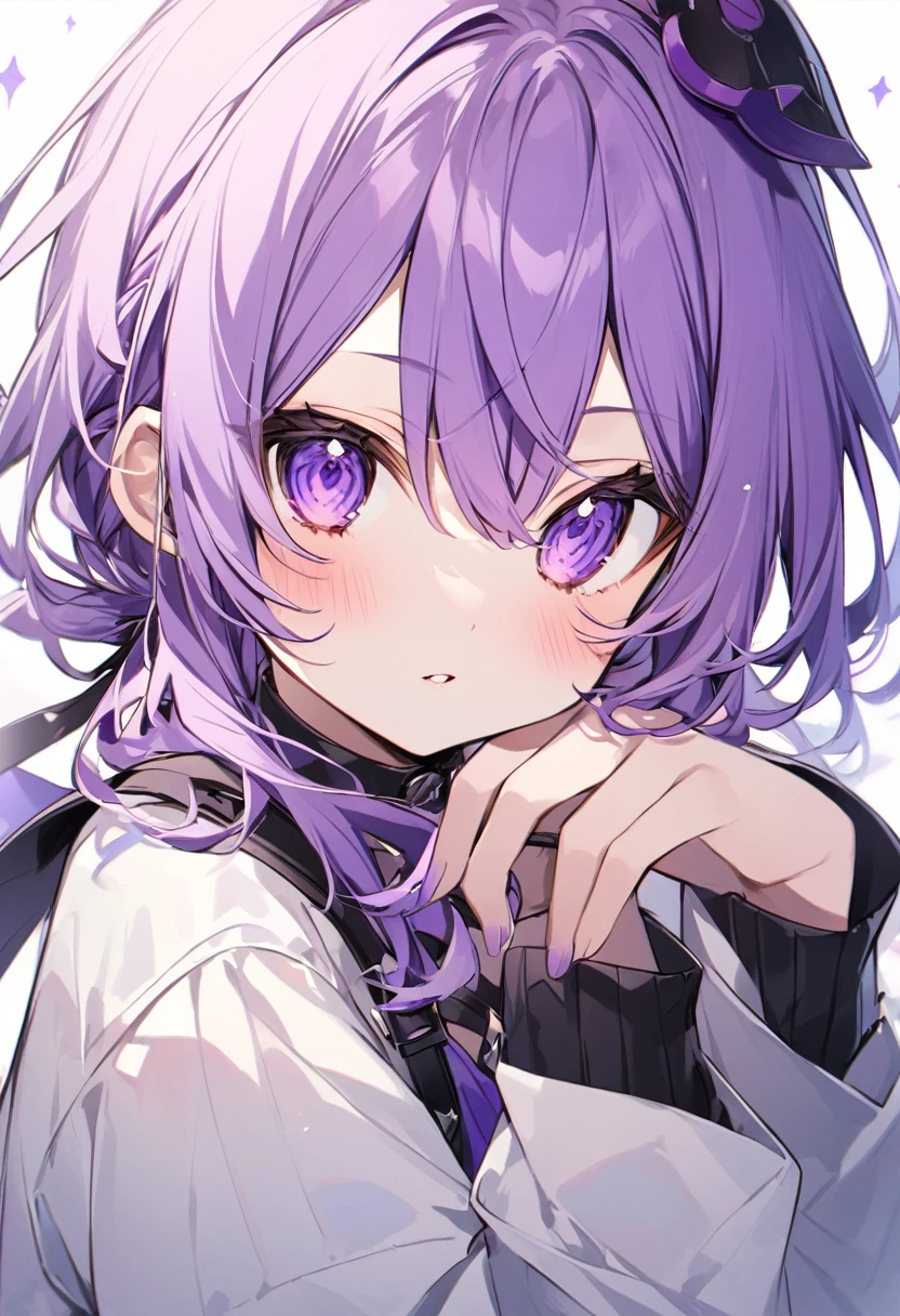 Keito。Purple Eyes。Purple Hair。