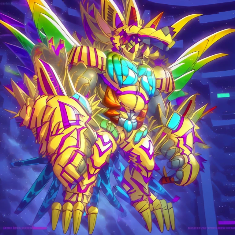(masterpiece. official art. 8k. best quality. detailed full body. full body.)
(situation 1 : dominating The Phoenix Wolf. The Phoenix Wolf is over 1000 meters long. focus GIANT mechanical Muscular The Phoenix Wolf is trampling the car. Looking down.)
(situation 2 :smoke and flames rising from the destruction in the city)
(Additional details 1: Wearing golden Armor. Cape. Helmet. real texture material. whole body shines like metal. emphasizes the muscles. suit fully made of metal. Robotic suit. no face.).
(Additional details 1.5: The arms are golden. The lower half of the body is golden. The wolf-shaped helmet has sharp fangs. The whole body is golden. The chest area is also golden. There is a ring above the head.).
(Additional details 2: Detailed head. Detailed Body. Detailed abs. gigantic muscles. HYPER MUSCLES. Gigachad Muscular. big muscle. pecs. triceps. traps. unusually developed muscular body. body full of huge muscles. showing off muscles. pectorales enormes. Exaggeratedly huge muscles. huge muscles. long legs.).
(Additional details 3: Spread wings. It has wings. The claws are sharp. Sharp teeth.). He is laughing defiantly. The claws are sharp. Sharp teeth.).
(Additional details 3.5 : nj5furry, He is laughing defiantly. medieval armor.).
(Additional details 4: golden dick, golden cock, golden hyper penis. hyper golden penis. big penis)
Armored Flazzard