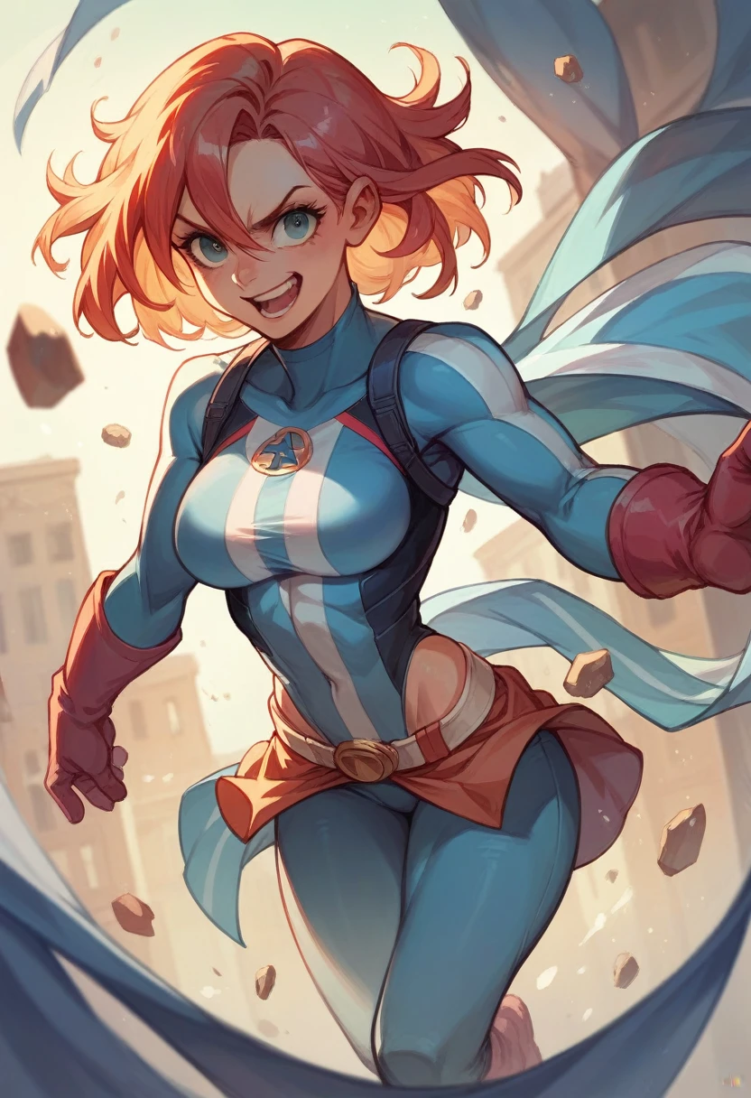 Super hero girl colors of Argentina