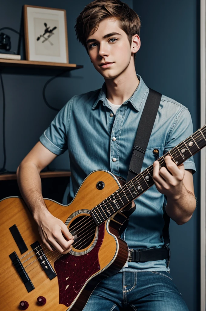 Boywithuke with electric guitar 